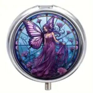 1pc.  Butterfly Fairy Pill Case